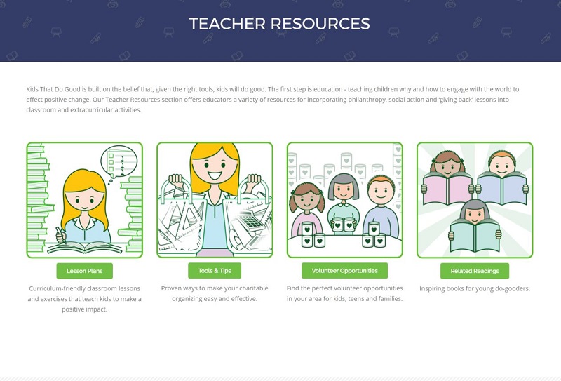 Kids That Do Good Announces Teacher Resources Site